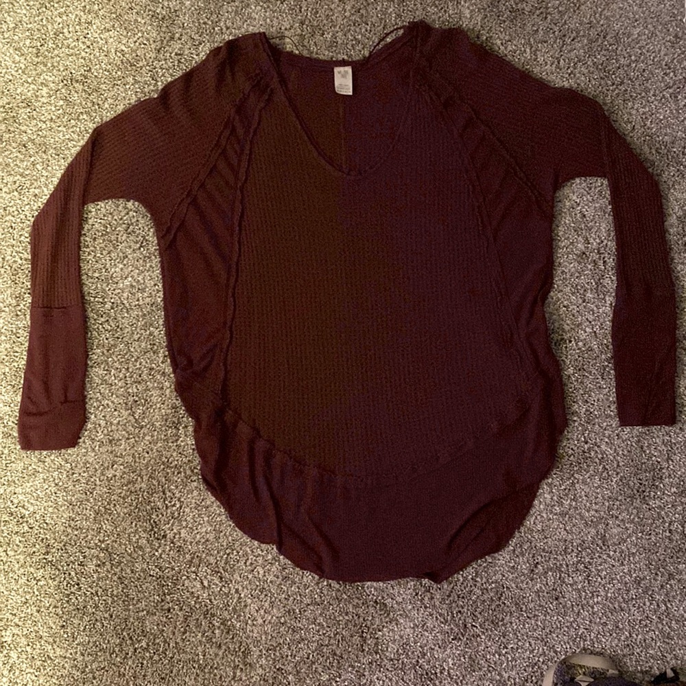Free People knit long sleeve shirt